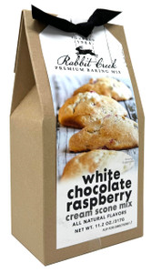 Rabbit Creek White Chocolate Raspberry Cream Scone Mix  White Chocolate Scones Baking Mix, Rabbit Creek Baking Mix 11.2 Ounce