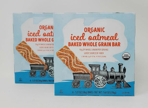 Generic Trader Joes Organic Iced Oatmeal Baked Whole Grain Bar 6-1.27oz Bars 7.62 oz/216g (Pack of 2)