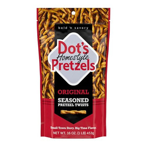 Dot's Pretzels Original Seasoned Pretzel Twist Snack, 16oz Grocery Sized Bag