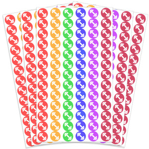 Weight Lifting Planning Stickers Colorful Dumbbell Exercise Planner Stickers Fitness Health Reminder Sticker for Women Men Health & Wellness Scrapboo