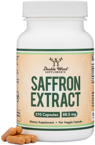 Saffron Supplement for Focus - Saffron Extract 88.5mg Vegan Capsules (210 Count)  Supports Focus and Vision, Including Retina and Lens  Herbal Diet
