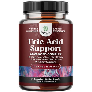 Green Coffee Bean Extract for Uric Acid Cleanse & Detox - Green Coffee Beans with Turmeric, Tart Cherry & Celery Seed for Adults - Daily Uric Acid Fl