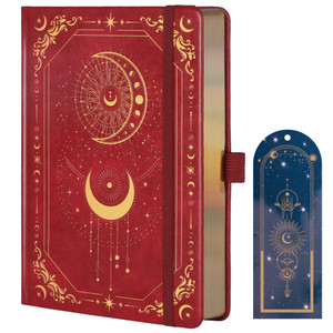 TIEFOSSI Lined Journal for Women Men, Vintage Notebooks with Bookmarks, Hardcover A5 College Ruled Notebook 316 Numbered Pages for Writing, Daily Jou