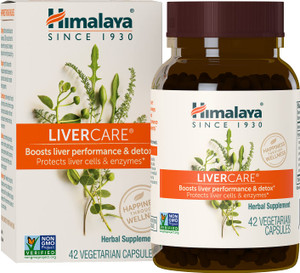 Himalaya LiverCare - Herbal Liver Support Promoting Waste Elimination, Liver Cleanse, Detox, and Bile Production - Vegan, Non-GMO, Gluten Free, 375 m