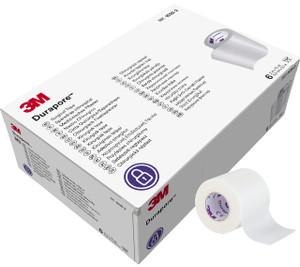 3M Durapore Surgical Tape 1538-2, 2 inch x 10 yard (5cm x 9,1m), 6 Rolls/Box