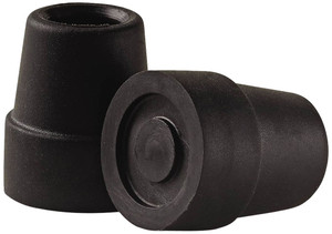 Medline Quad Cane Replacement Tips, Small Base, 1/2 inch - Pack of 6 Pairs - Durable, Slip-Resistant, Secure Walking Aid Accessory for Medical Patien