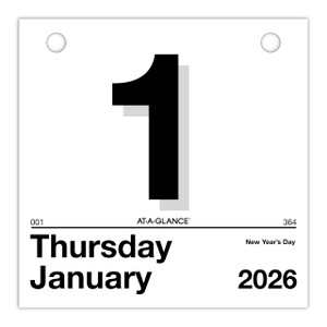 AT-A-GLANCE 2026 Today Is Daily Wall Calendar Refill, 6" x 6", Small (K15026)