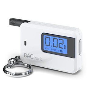 BACtrack Go Keychain Breathalyzer (White) | Ultra-Portable Pocket Keyring Alcohol Tester for Personal Use