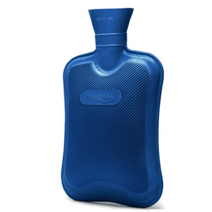 HomeTop Premium Classic Rubber Hot Water Bottle (Navy Blue)