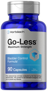 Horbäach Go Less Bladder Control Supplement | 90 Capsules | Maximum Strength Pills for Women and Men | Non-GMO & Gluten Free Formula