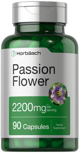 Horbäach Passion Flower Capsules | 90 Count | Non-GMO & Gluten Free Extract Supplement