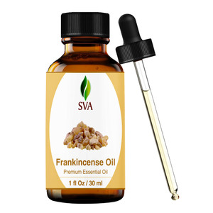 SVA Frankincense Essential Oil  1 Fl Oz  100% Natural Boswellia Carterii Oil - for Diffuser, Hair Care, Face, Skin Care, Aromatherapy, Scalp and Bo