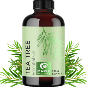 Pure Tea Tree Oil for Hair Skin and Nails - 100% Pure Undiluted Tea Tree Essential Oil with Dropper for Topical Uses Aromatherapy Diffusing and Home