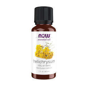 NOW Essential Oils, Helichrysum Oil Blend, Soothing Aromatherapy Scent, Steam Distilled, 100% Pure, Vegan, Child Resistant Cap, 1-Ounce