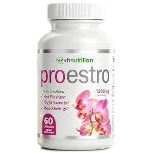 VH Nutrition PROESTRO | Estrogen Support* Supplement for Women | Extra Strength Hormone Balance* for Her | 60 Capsules in Easy to Swallow Pills