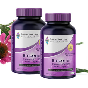 Herpanacine Diamond Natural Skin Care and Immune Support - Vitamins to Help Clear Skin - Skin and Immune System Support from Inside Out - Made with N