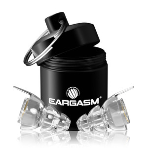 Eargasm High Fidelity Earplugs with Transparent Filters - Reusable Noise Reduction Hearing Protection Ear-Plugs with Carrying Case for Motorcycle, Co