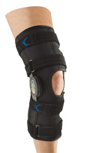 United Ortho 300250-07 Tall Neoprene Wraparound Hinged Knee Support Brace, Large
