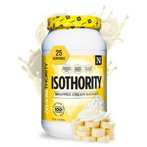 Nutrithority - Isothority Isolated Whey Protein Powder with Ultra-Absorbable Protein and BCAAs to Build Muscle and Accelerate Recovery, Keto Friendly