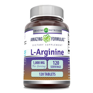 Amazing Formulas L-Arginine Supplement | 1000 Mg Per Serving | Tablets | Amino Acid Supplement for Women & Men | Non-GMO | Gluten Free | Made in USA