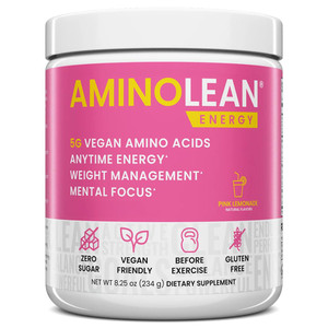 RSP NUTRITION AminoLean Pre Workout Powder, Amino Energy & Weight Management with Vegan BCAA Amino Acids, Natural Caffeine, Preworkout Boost for Men