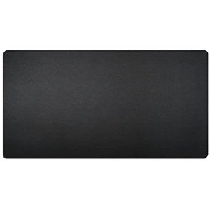 Nekmit Leather Desk Blotter Pad 34 x 17 Inches, Flat, Non-Slip, Waterproof, Black
