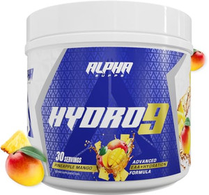 Alpha Supps Hydro 9 Aminos | EAA + Hydration Formula | Essential Amino Acids EAAs Powder with BCAAs & Electrolytes 30 Servings - Pineapple Mango