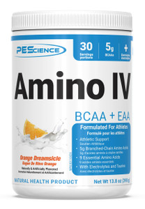 PEScience Amino IV BCAA & EAA Powder, Essential Amino Acids, Taurine, Electrolytes for Hydration and Muscle Recovery, Sugar Free for Men & Women, Pos