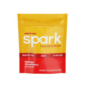 AdvoCare Spark - Energy Drink Mix - Vitamin & Amino Acid Supplement - Supports Energy & Focus - Portable Immune Support - Sugar-Free - Mango Strawber