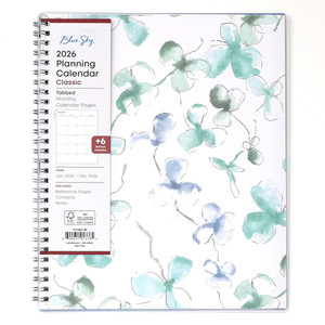 Blue Sky 2026 Monthly Planner Calendar, January 2026 - December 2026, 8" x 10", Flexible Frosted Cover, Laminated Tabs, Durable Twin Wire Binding, Li