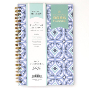 Blue Sky Day Designer 2026 Weekly and Monthly Planner Calendar, January 2026 - December 2026, 5" x 8", Flexible Cover, Durable Twin Wire Binding, Inc