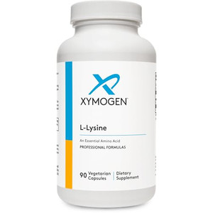 XYMOGEN L-Lysine 1000mg Capsules - Amino Acid Supplement to Support Synthesis of Collagen, Provides Balance to a High Intake of Arginine (90 Capsules