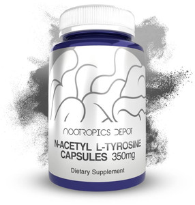 Nootropics Depot N-Acetyl L-Tyrosine Capsules | 350mg | 240 Count | NALT | Amino Acid Supplement | Natural Supplement | Supports Memory, Learning, Fo