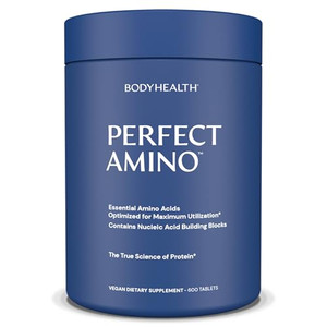 BodyHealth PerfectAmino, Essential Amino Acid with BCAAs + Lysine, Phenylalanine, Threonine, Methionine, Tryptophan, Supplement for Muscle Mass Produ