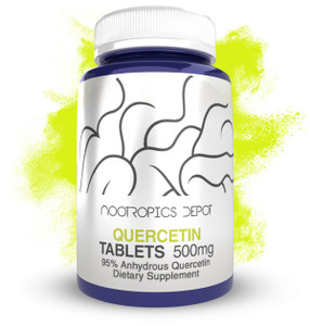 Nootropics Depot Quercetin Tablets | 500mg | 60 Count | 95% Anhydrous Quercetin