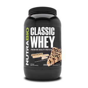 NutraBio Classic Whey Protein Powder- Full-Spectrum Amino Acid Profile - No Fillers, Artificial Colors, Preservatives - Low Glycemic Index - (Chocola