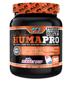 ALR Industries Humapro | Amino Acids Protein Matrix for Humans | 99% Utilization for Lean Muscle | Vegan, Gluten Free | 667g / 90 Servings (Rocket Po
