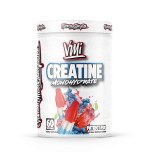 VMI Sports Creatine Monohydrate Powder Muscle Mass  Strength  Size  Power | 5 Grams per Serving (60 Servings, Patriot Pop)
