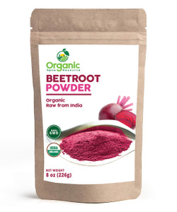 Organic Beet Root Powder | 8 oz or 226g | USDA Organic Approved, Raw and Non GMO | Nitric Oxide Booster, Increases Stamina and Circulation | Vegan |