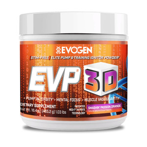 Evogen EVP 3D - Stim Free Pre Workout Powder for Men & Women | Sugar Free Non Stim Preworkout with Beta Alanine and Creatine for Energy & Pump | Oran