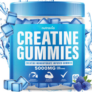 Creatine Gummies Infused with 5g Creatine Monohydrate for Men and Women, Strength, Endurance, Muscle Instantized Creatine, Micronized Clean HCL Balan