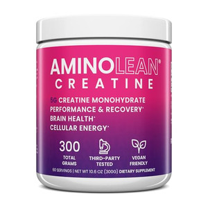 AminoLean Creatine for Women and Men, Pure Micronized Creatine Monohydrate Powder Supplement for Muscle Toning, Mood Support, Energy Boost, and Brain