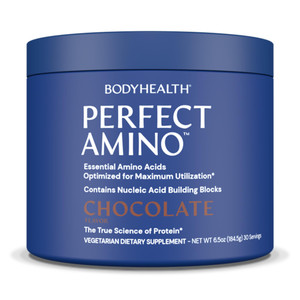 BodyHealth PerfectAmino Powder - BCAA and EAA Powder for Pre and Post Workout - Amino Acid Energy Drink for Men and Women to Support Lean Muscle and
