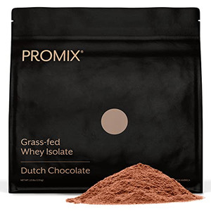 ProMix Nutrition Whey Protein Isolate Powder, Chocolate - Grass-Fed - ­Post Workout Fitness & Nutrition Shakes, Smoothies & Cooking Recipes - Gluten-