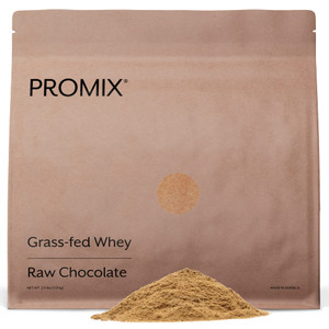 ProMix Nutrition Whey Protein Powder, Chocolate - Grass-Fed - ­Post Workout Fitness & Nutrition Shakes, Smoothies, Baking & Cooking Recipes - Gluten-