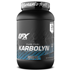 EFX Sports Karbolyn Fuel | Fast-Absorbing Carbohydrate Powder | Carb Load, Sustained Energy, Quick Recovery | Stimulant Free | 36 Servings (Blueberry