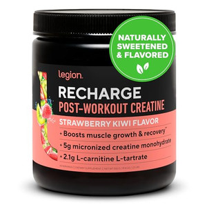 LEGION Recharge Post Workout Supplement - All Natural Muscle Builder & Recovery Drink with Micronized Creatine Monohydrate Naturally Sweetened & Flav