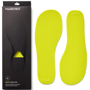 Naboso Duo Sensory Double-Sided Insole, Thin Men's and Women's Textured Anti-Fatigue Shoe Inserts That Best Stimulates The Feet to Improve Posture, B