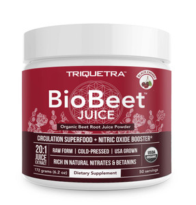 BioBeet® Beet Juice (Black Cherry Flavor) Max Strength 20x High Concentration than Beet Root Powder  Organic, Cold-Pressed, USA Grown, Raw Form  Ni