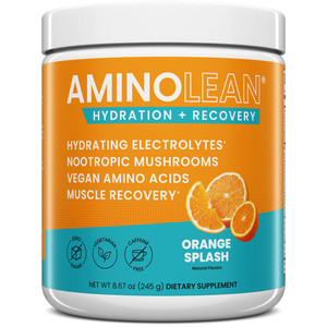 AminoLean Recovery + Hydration  Electrolytes Powder & BCAA Amino Acids for Instant Hydration & Post-Workout Recovery  Nootropic Mushrooms, Vegan Am